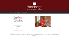 Desktop Screenshot of handbagsintheboardroom.com